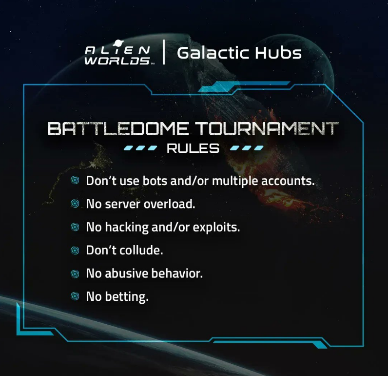 Reglas del torneo Battledome